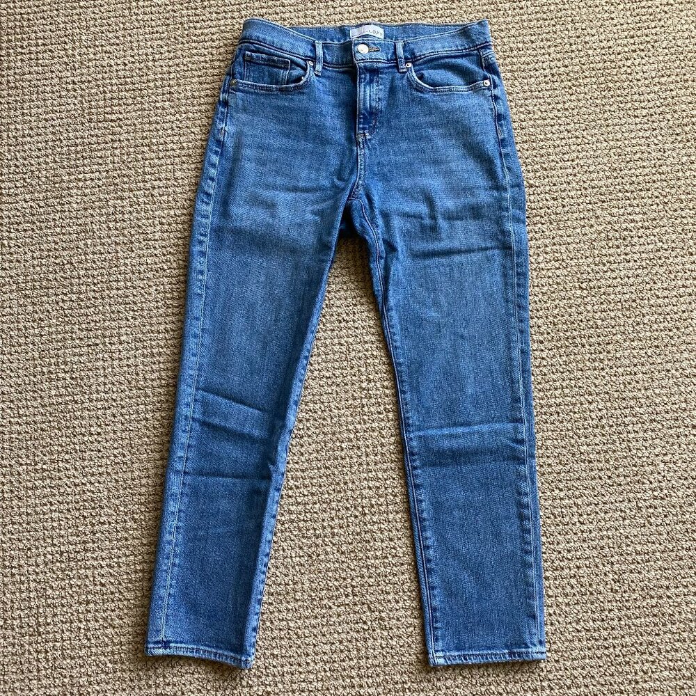 LOFT Super Soft Girlfriend Jeans | Medium Wash | 29/8P Petite | EUC